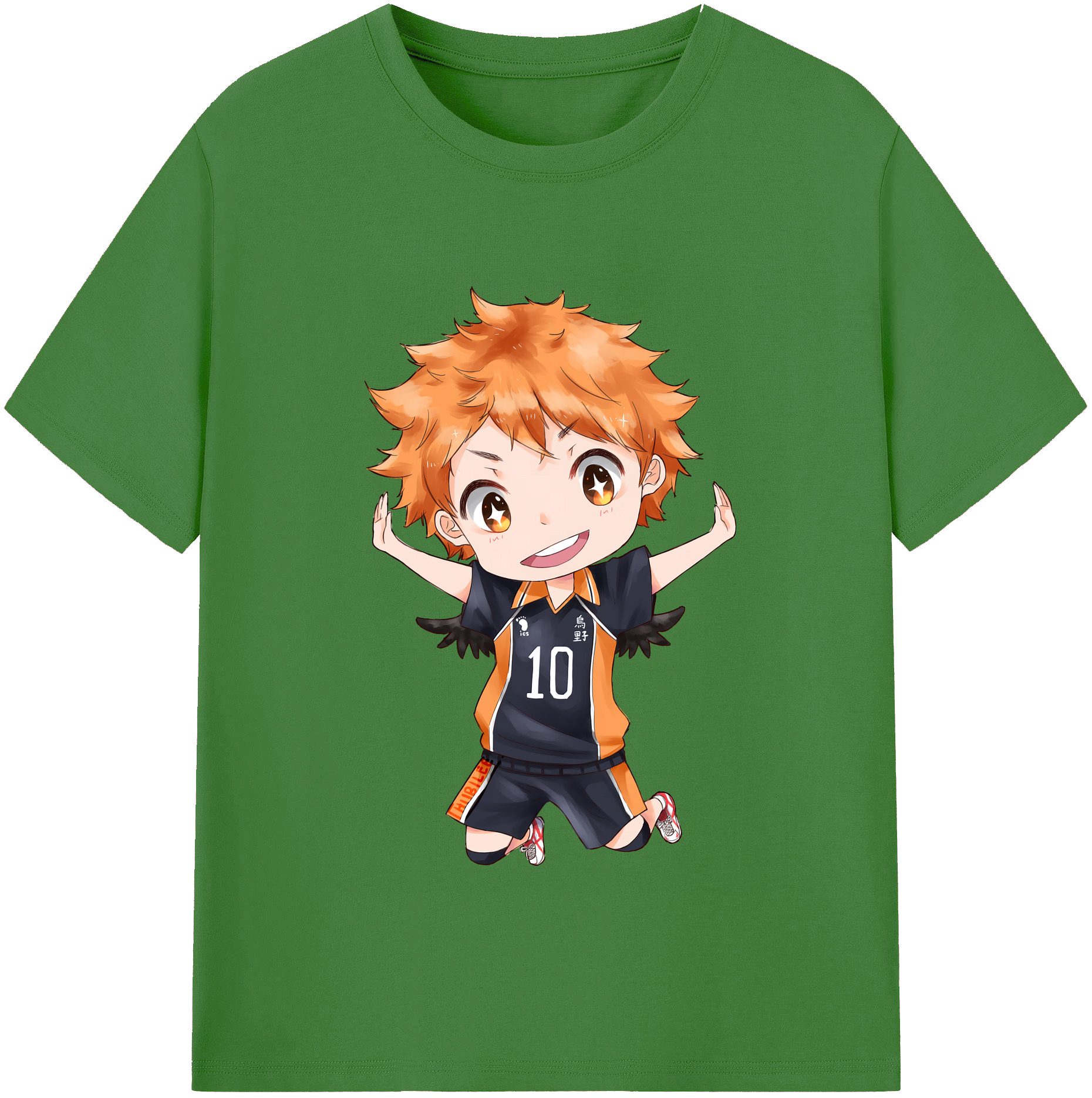（画像用） ハイキュー!! Haikyu!! レディースカジュアルプリントTシャツ（綿100％）